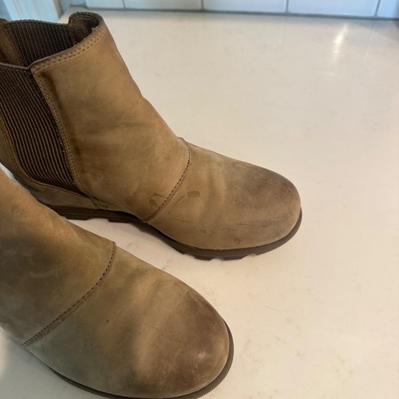 Sorel Women’s Joan of Arctic Wedge Chelsea Boot size 9 in ash brown/tan - Picture 7 of 8